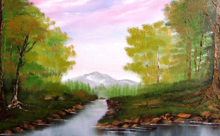 Lukisan pemandangan alam