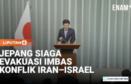 evakuasi warga Jepang Timur Tengah