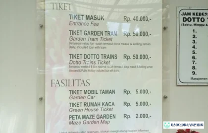 Taman Bunga Nusantara Tiket Masuk