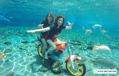 Umbul Ponggok Klaten bawah air